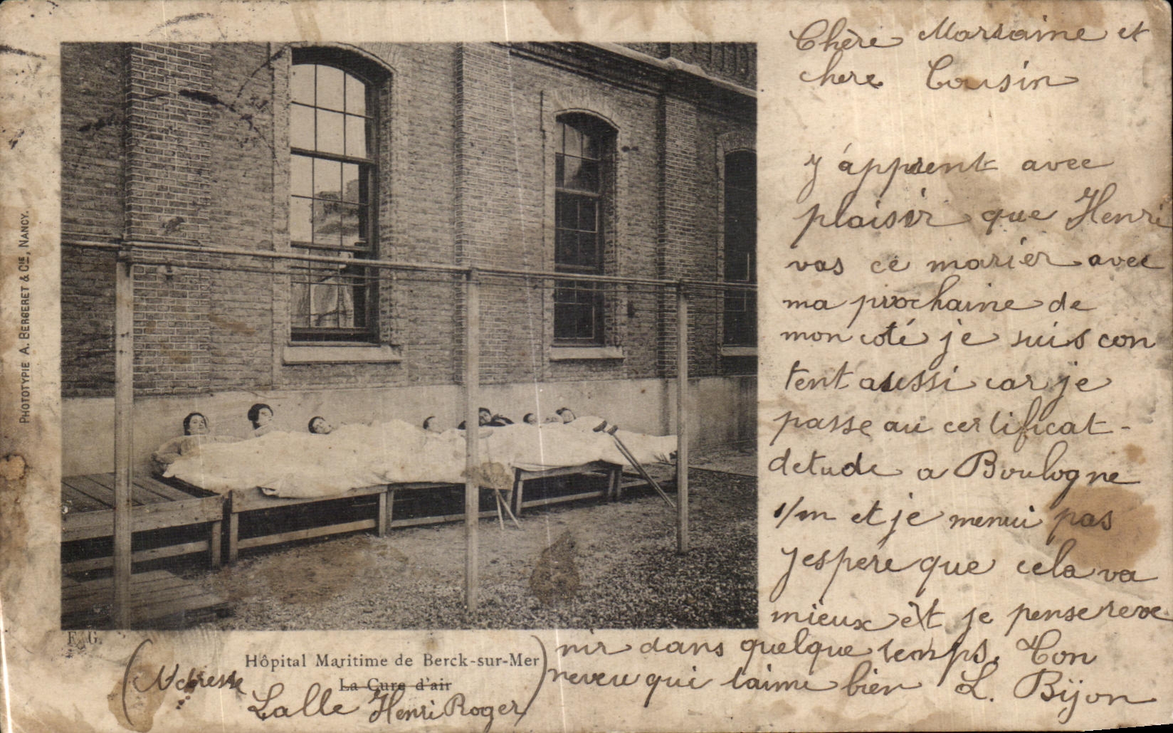 CPA Hopital Maritime de Berck sur Mer