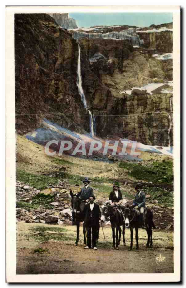 CPA Gavarnie Retour du Cirque Ane Donkey 
