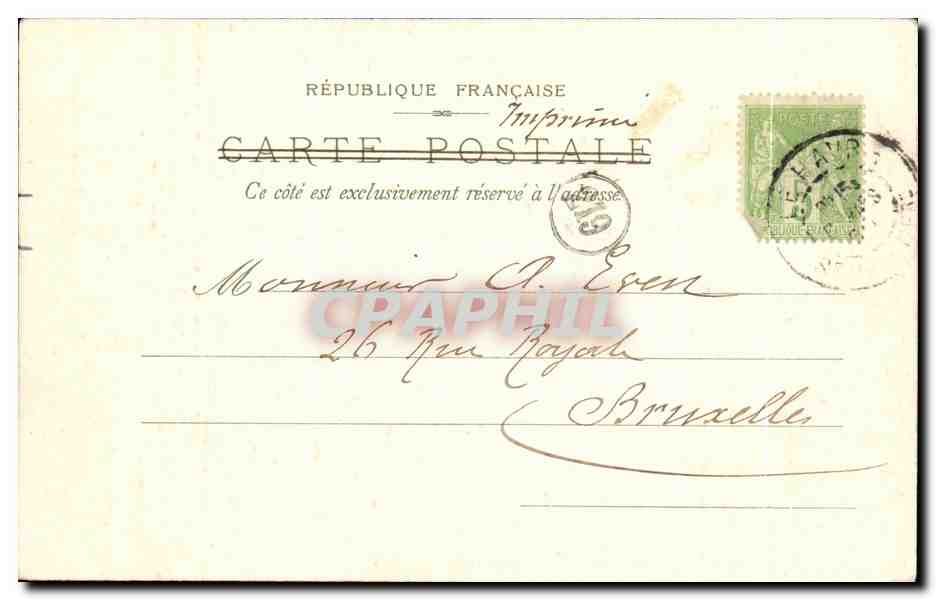 CPA Pain de Sucre Le Havre — Rückseite