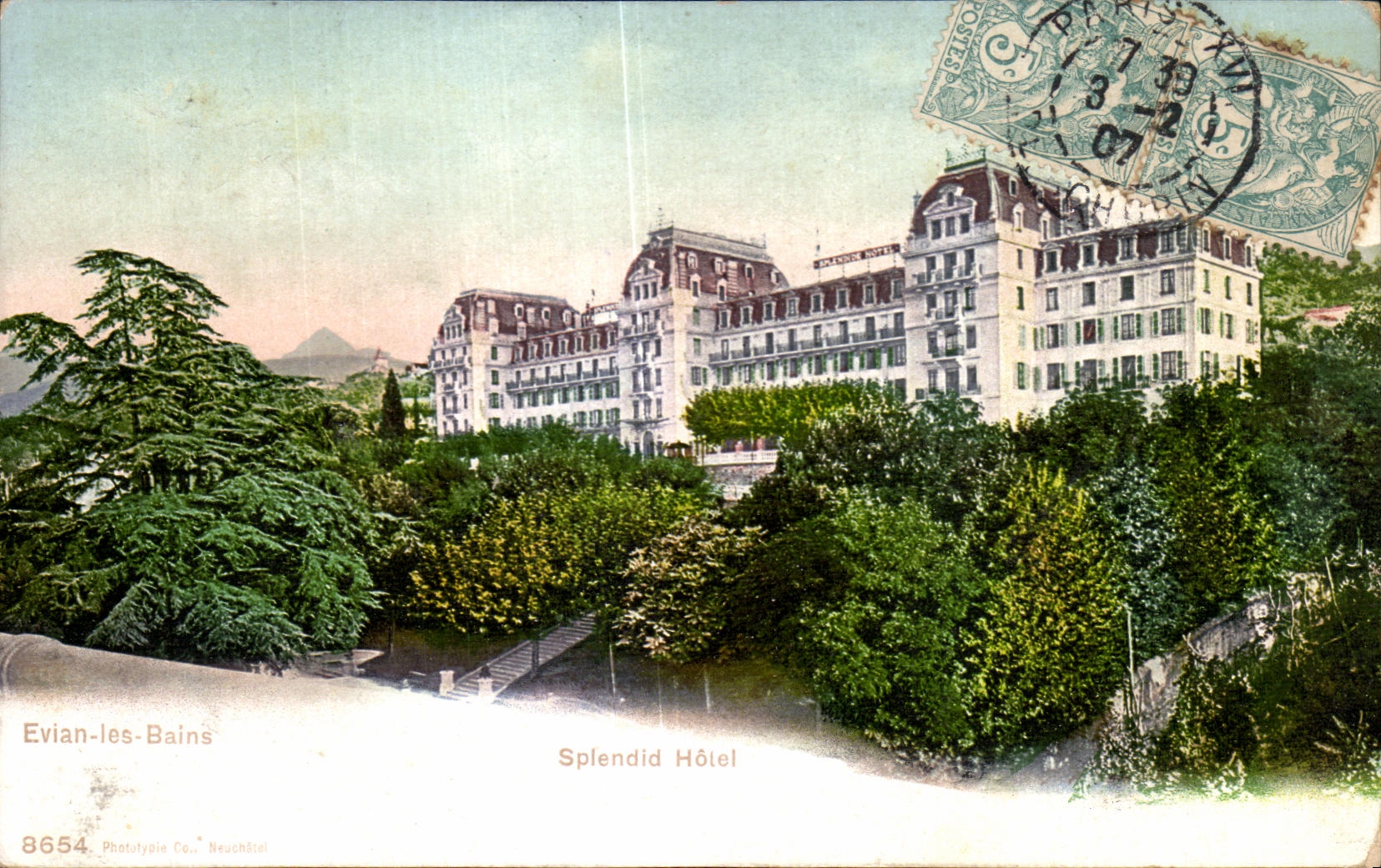 Evian-les-Bains — Splendid Hotel — Phototypie Co. Beuchdien