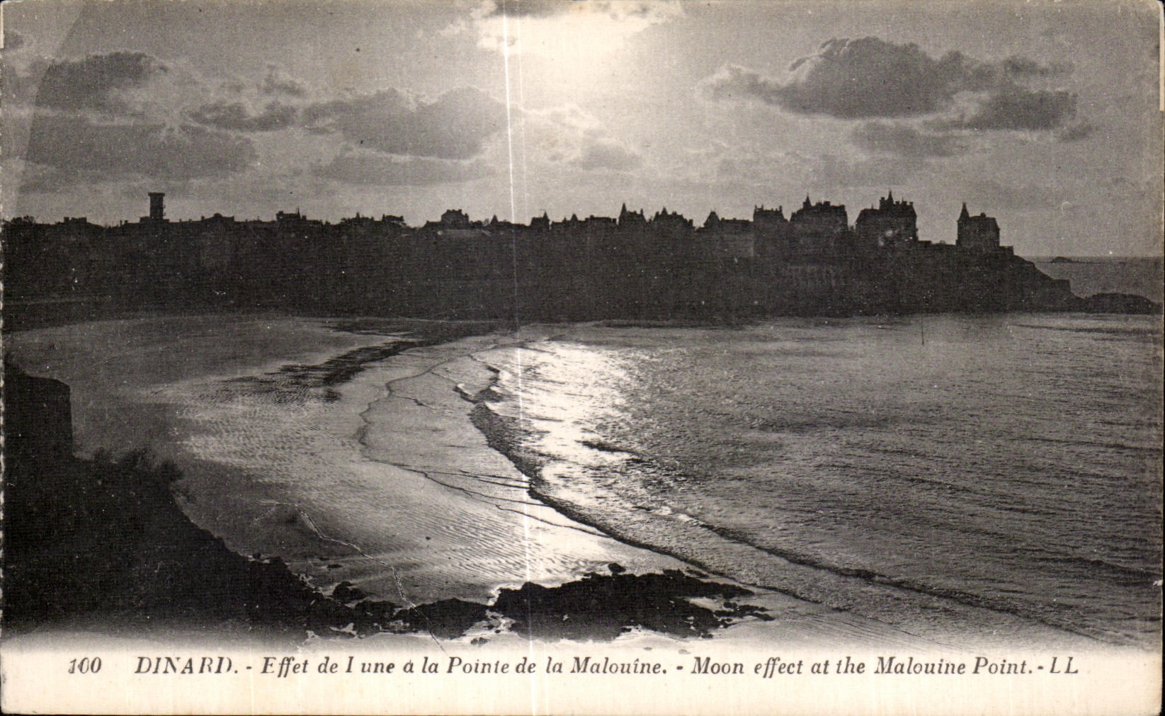 Dinard — Effet de lune à la Pointe de la Malouine — LL