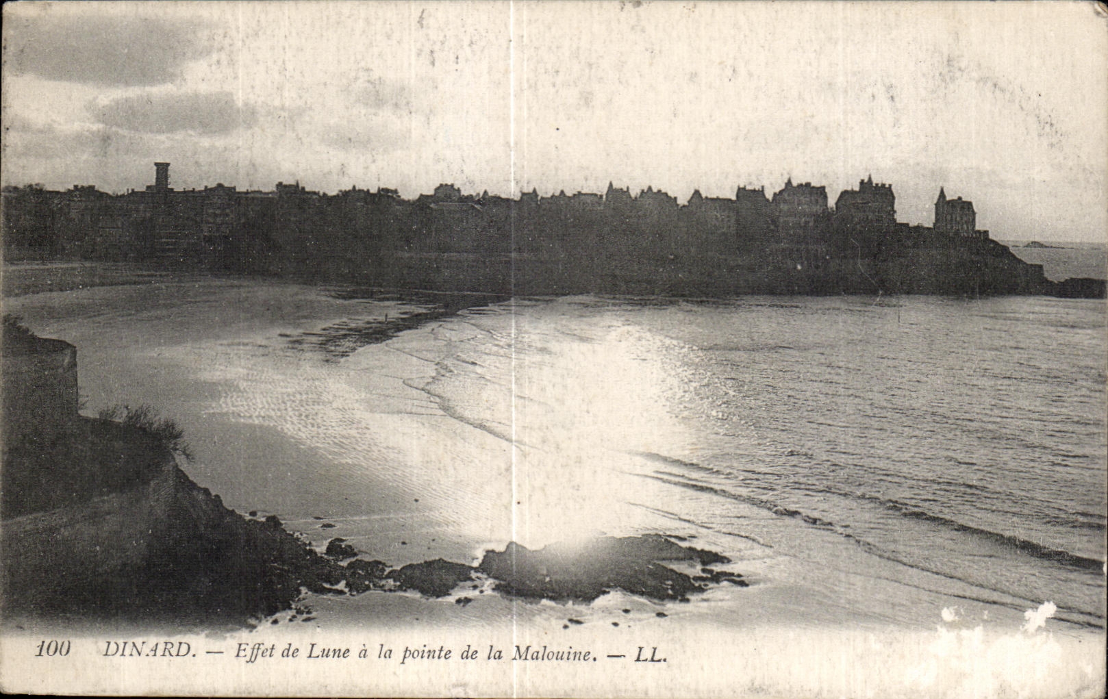 Dinard — Effet de Lune à la pointe de la Malouine — LL.