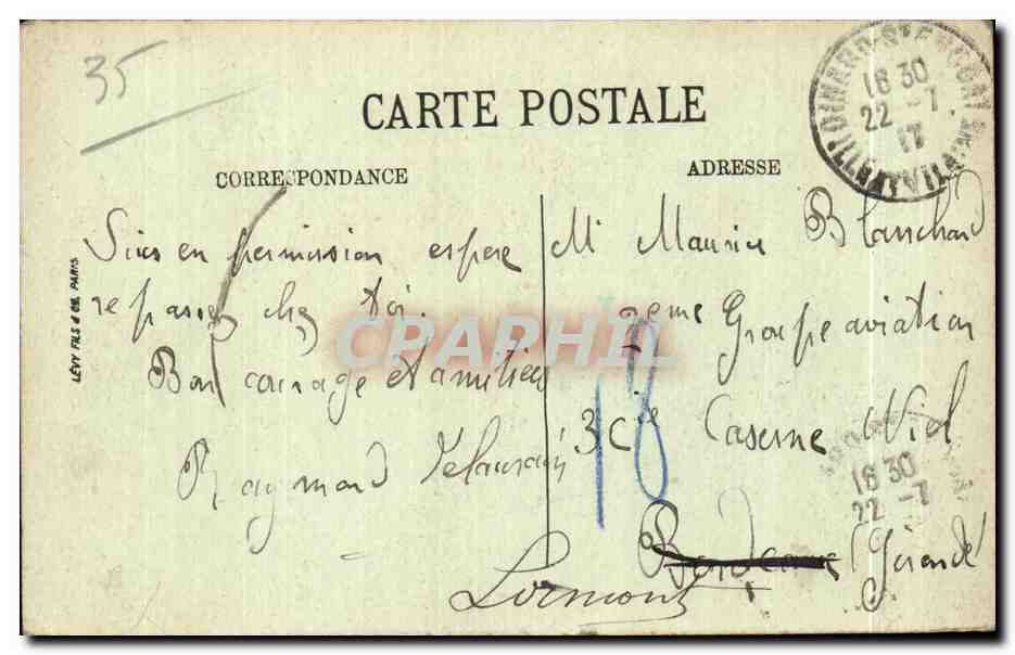 Dinard — Effet de Lune à la pointe de la Malouine — LL. — Reverso