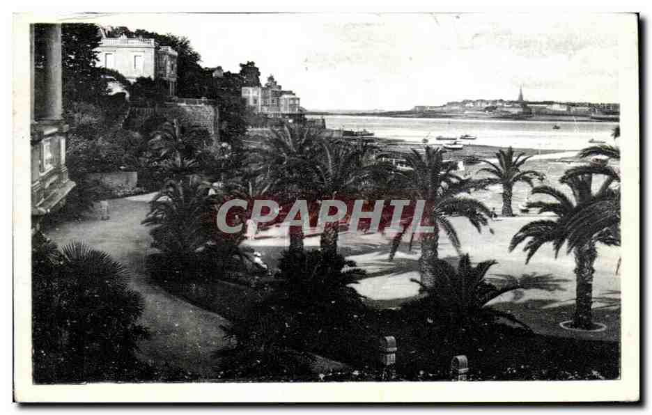 Dinard — La Palmeraie, au fond St-Malo — L'Art Photomécanique