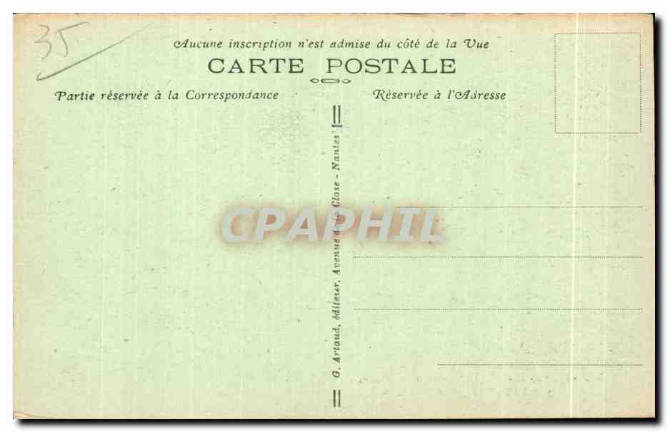 Vue sur DINARD prise de la Vicomté — G. Artaud, éditeur — n° 20 — Reverso