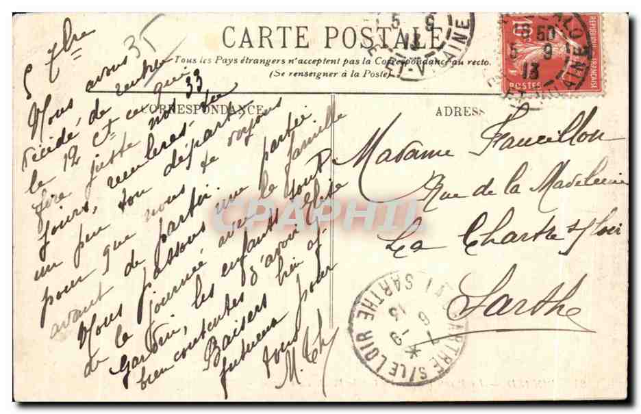 CPA Dinard La Pointe du Moulinet et la Poinet du Grouin — Rückseite
