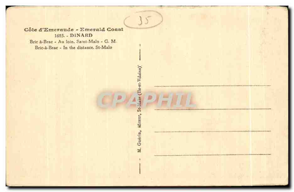 Bric-à-Brac — Côte d'Émeraude — Dinard — Éditeur M. Guérin — Reverso