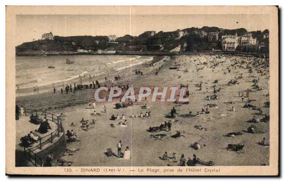 CPA Dinard La Plage Prise de I Hotel Crystal