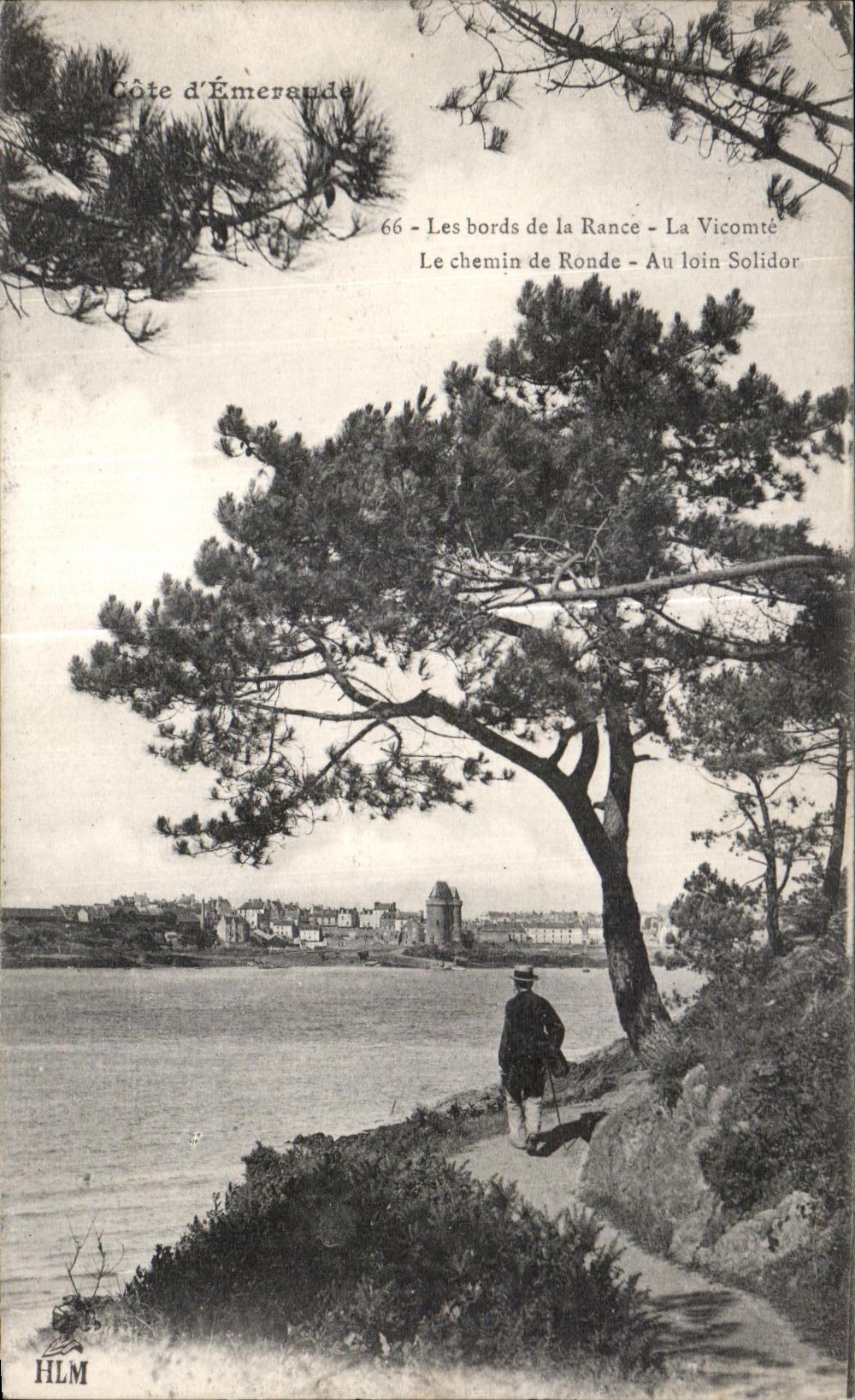 Küste von Émeraude — Ufer der Rance — Vicomté — Promenadenweg — In der Ferne Solidor — HLM, n°66