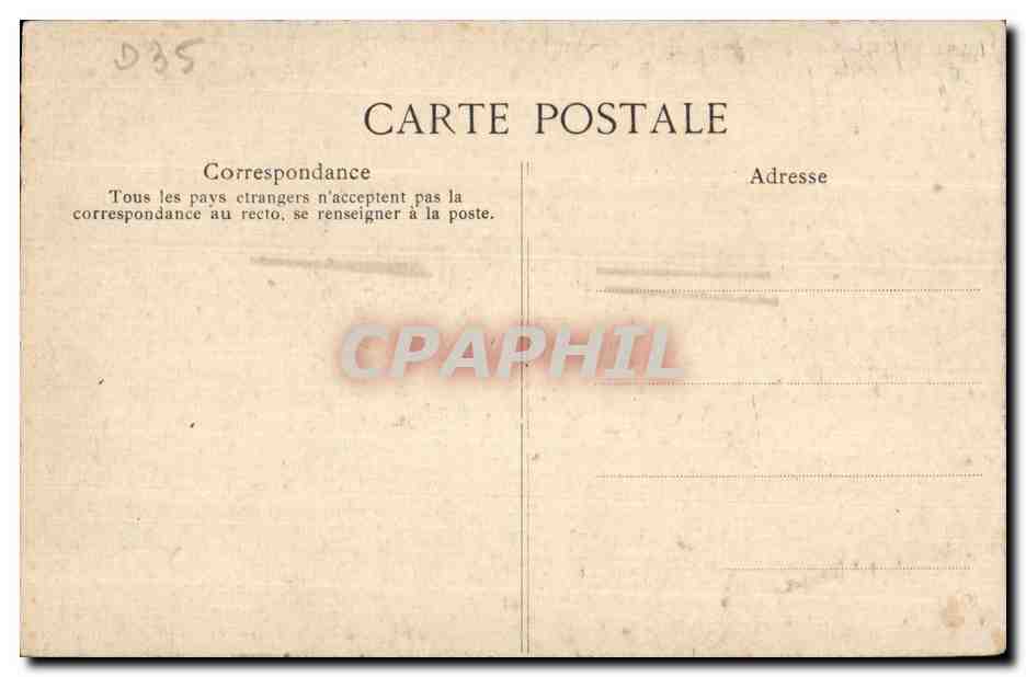 CPA Dinard La Plage cote du Grand Casino et Hotel Royal — Rückseite