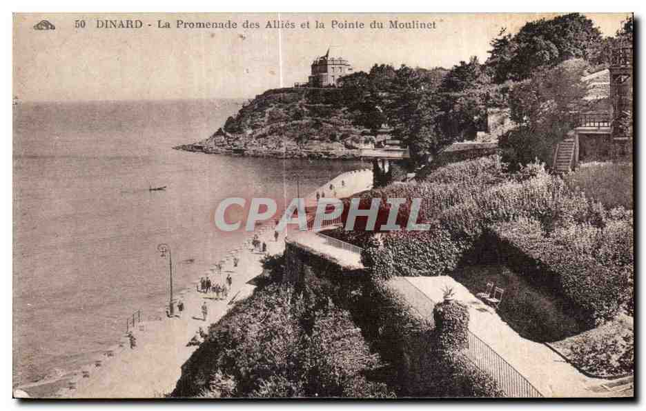 Dinard - La Promenade des Alliés et la Pointe du Moulinet — éditeur Almanach des Arts Photographiques, Strasbourg