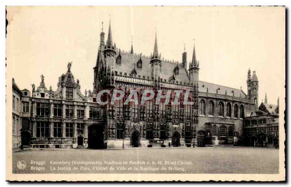 CPA Brugge Kanselari (Vreitegereht) Stadhuis ch Basiliek Blood Christi