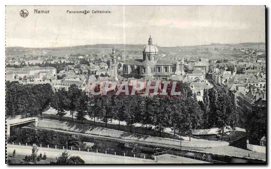 Namur — Panoramagel Cathédrale — Éd. NIS, Bruxelles, No. 1