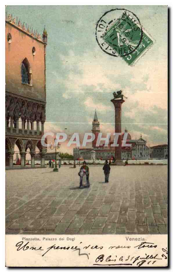 CPA Piazzetta Patazzo dei Dogi Venezia