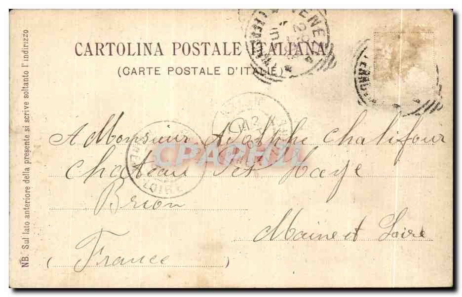 CPA Venezia Ganal Grande dalf  — Rückseite