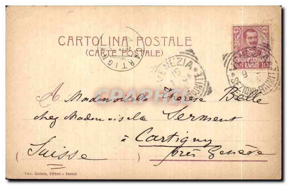 CPA Venezia Jsola S Giorgio — Rückseite