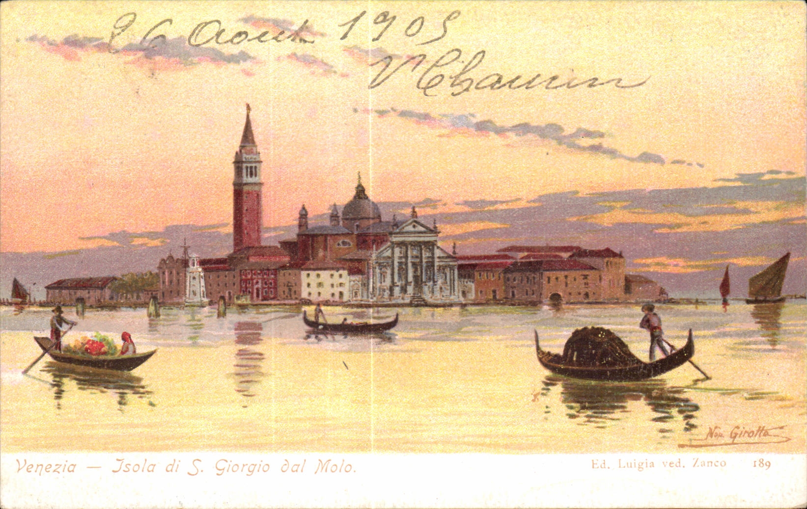 CPA Venezia Jsola di S Giorgio bal Molo