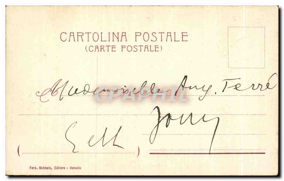CPA Venezia Porte di Rialto — Rückseite