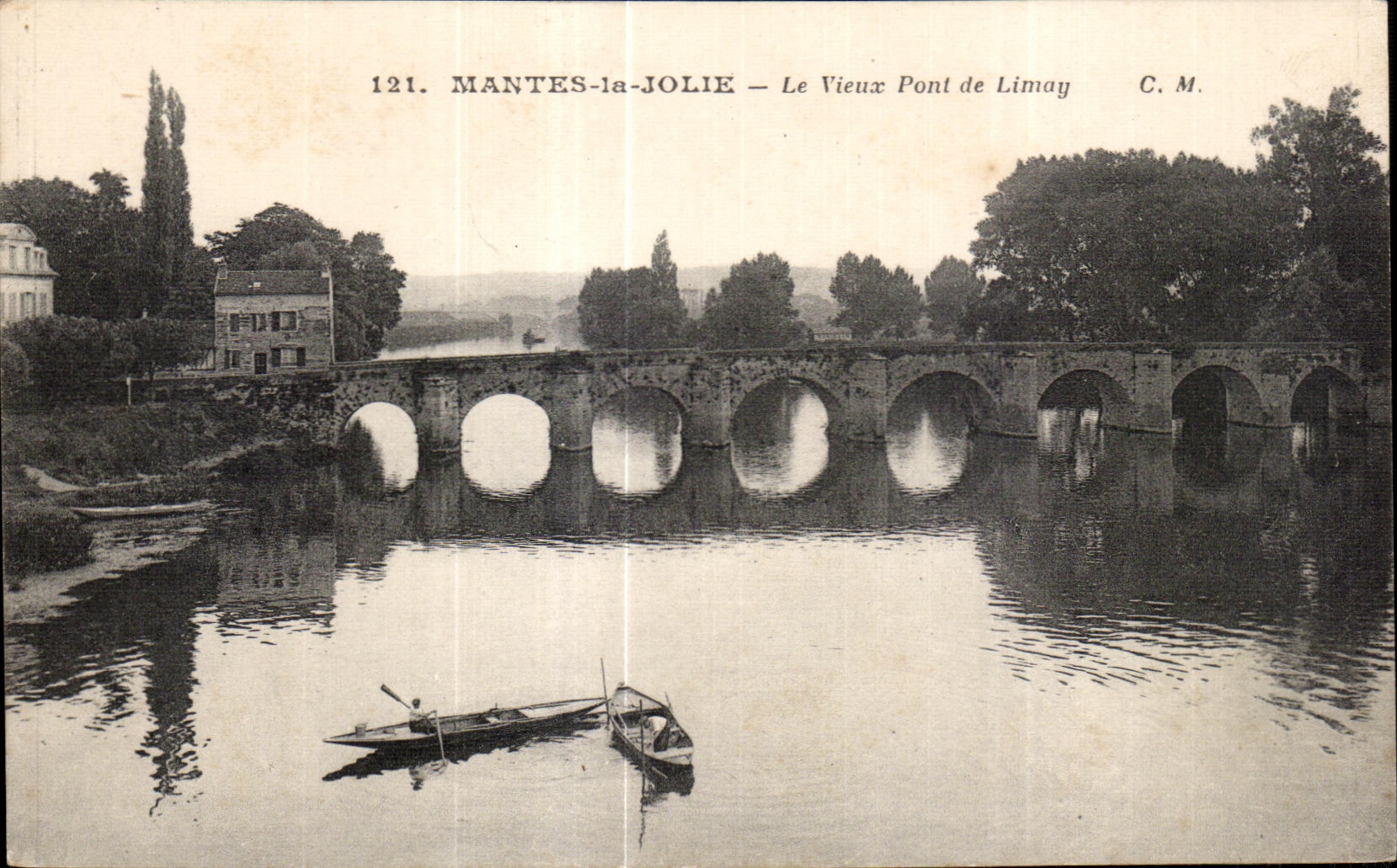 MANTES-la-JOLIE — Le Vieux Pont de Limay — C.M. n°121