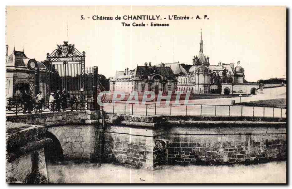 CPA Chateau de Chantilly L Entree 
