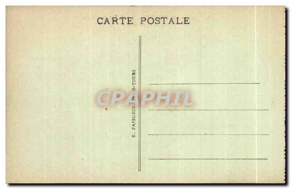CPA Chateau de Chantilly L Entree  — Rückseite