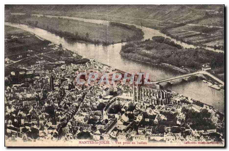 MANTES-la-JOLIE - Vue prise en ballon
