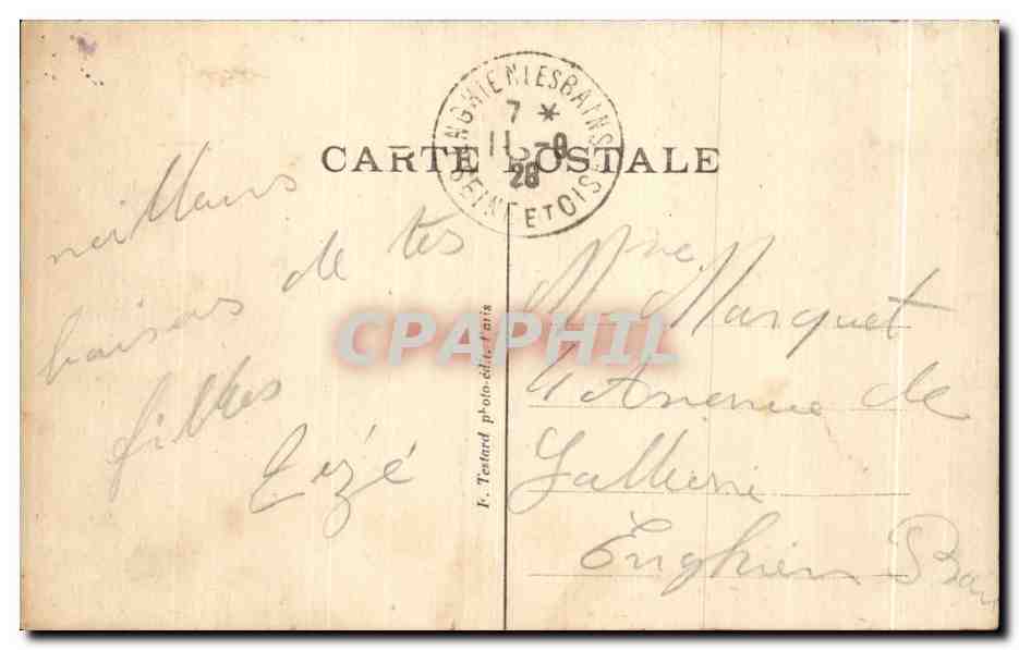 Promenades autour du Fort de Montmorency — 807 — F. Testand — Verso
