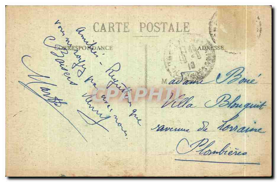 CPA Environs de la Feuille Dorothee Hotel Le Bas d Herival — Rückseite