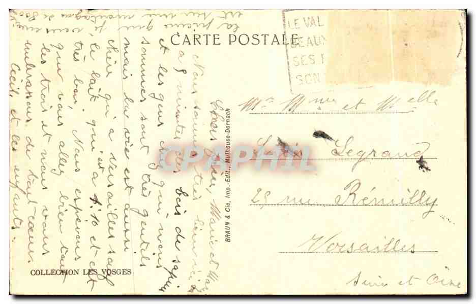 CPA Plombieres les Bains Piscine du Petit Moulin — Rückseite