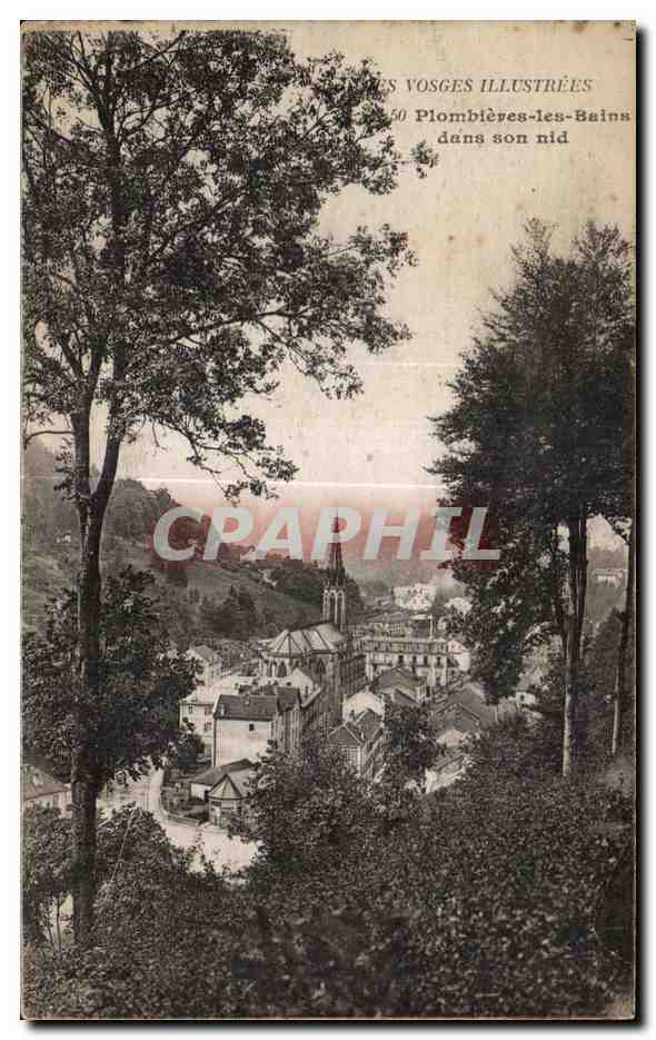 CPA Les Vosges Illustrees Plombieres les Bains dans son nid
