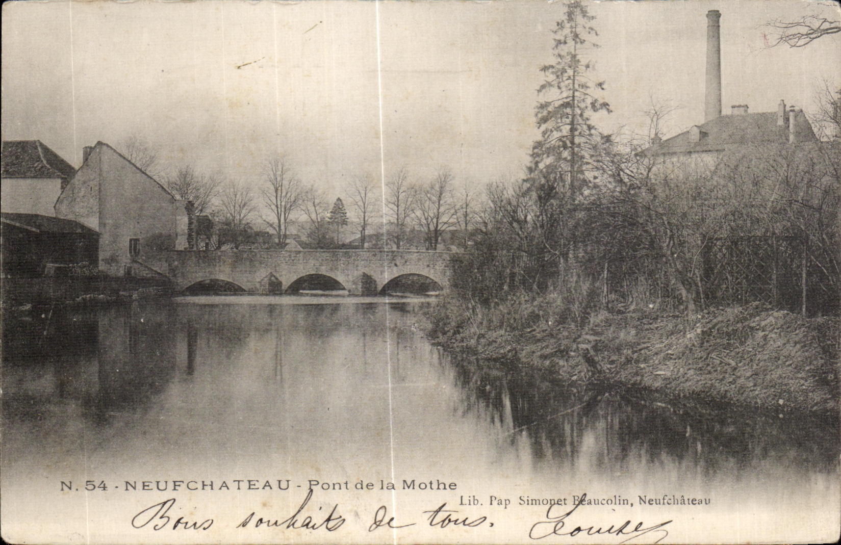 CPA Neufchateau Pont de la Monthe