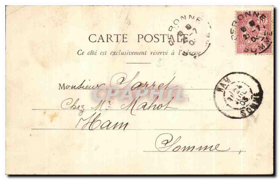 Soldat à la gamelle — Nancy — Phototypie A. Bergoret et Cie — Reverso