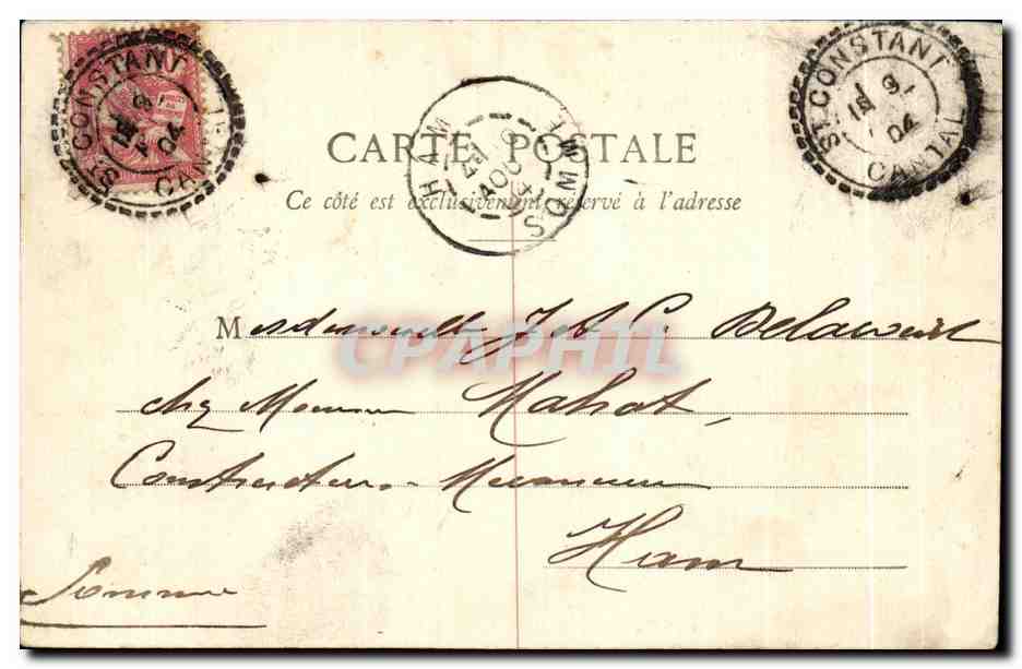 CPA A La Chambree Militaria  — Rückseite