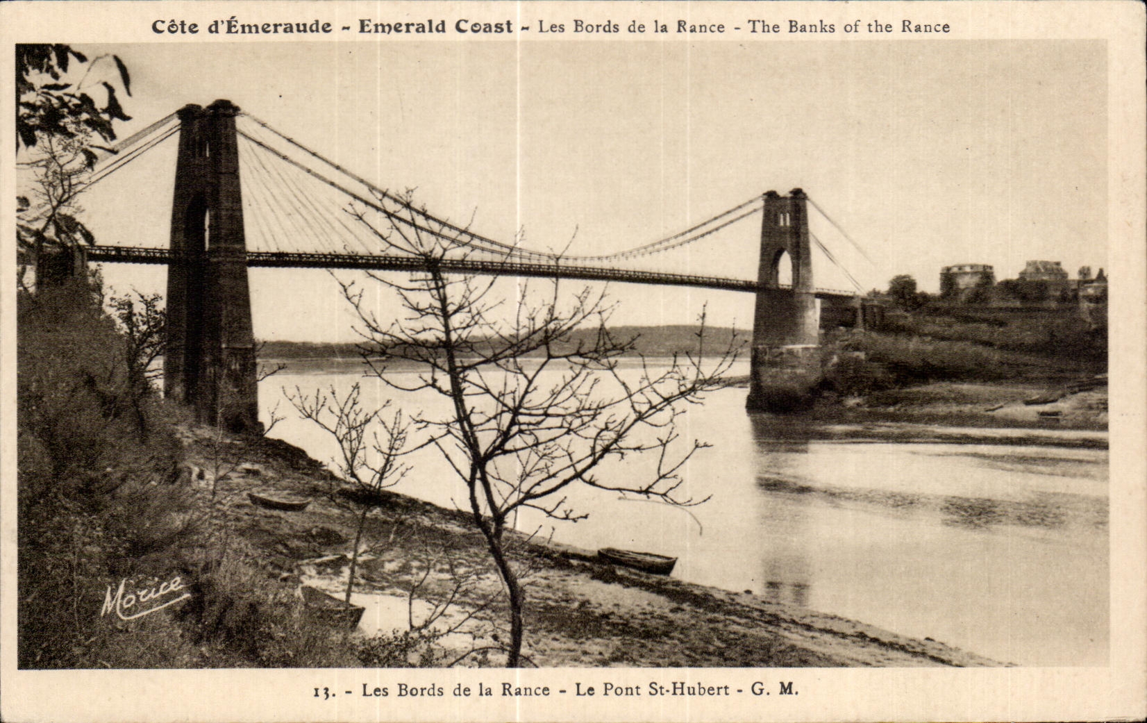 Le Pont St-Hubert — Les Bords de la Rance — G. M. — Éd. Maurice Guérin-Saint-Malo (Bretagne)