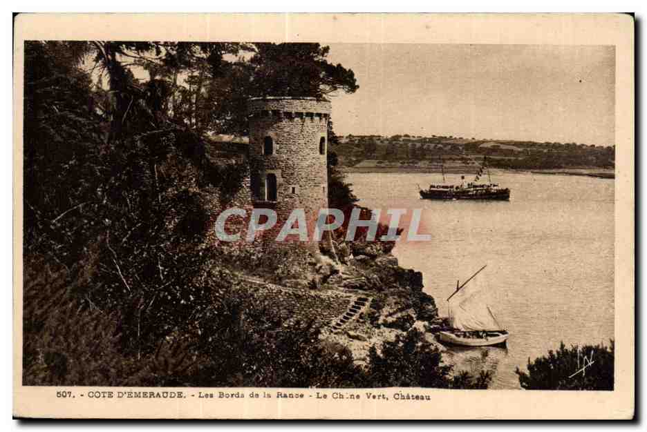 Côte d'Émeraude — Les Bords de la Rance — Le Château Vert, Château