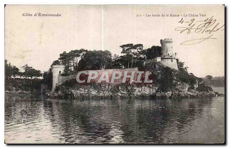 CPA Cote D Emeraude Les Bords da Le Rance Le chene Vert