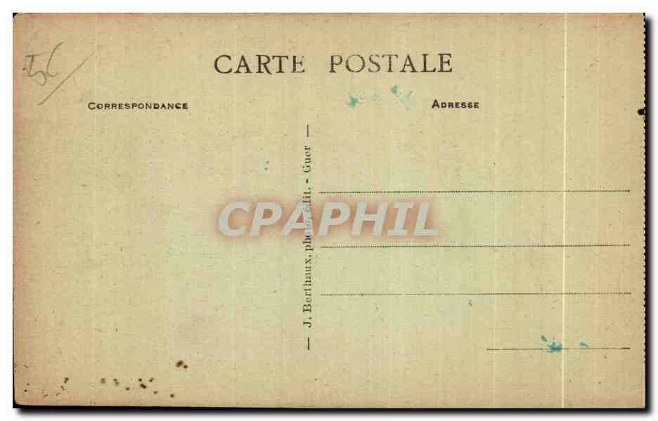 Camp de Coetquidan - Etang des Prés Neufs — J. Berthaux, phot. édit. Guer — Back