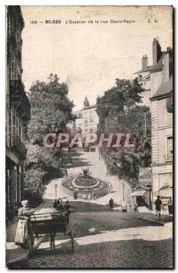 CPA Blois L Escalier de la Denis Papin