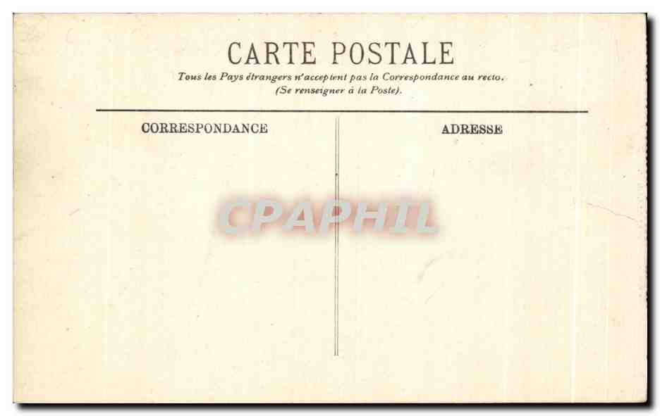 CPA Bordeaux Une Alle du Jardin Public — Verso