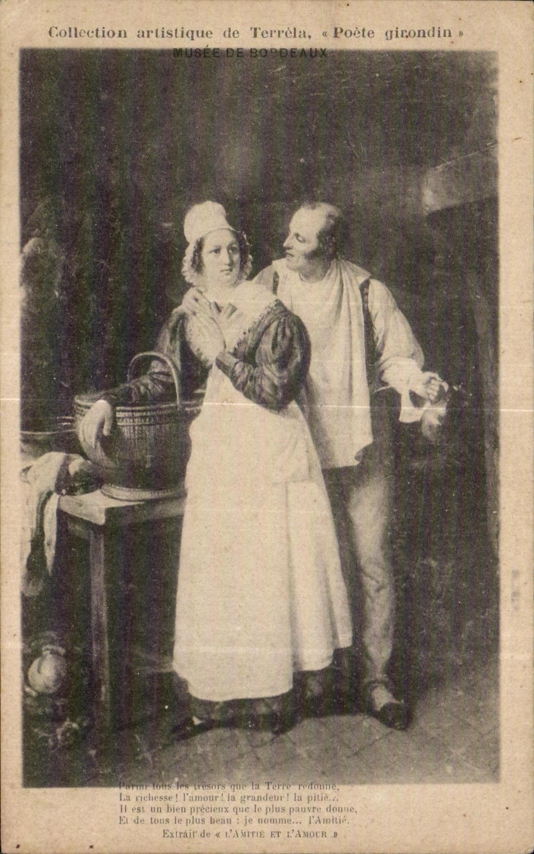 CPA Collection artistique Terrela Poete girondin musee de bordeaux