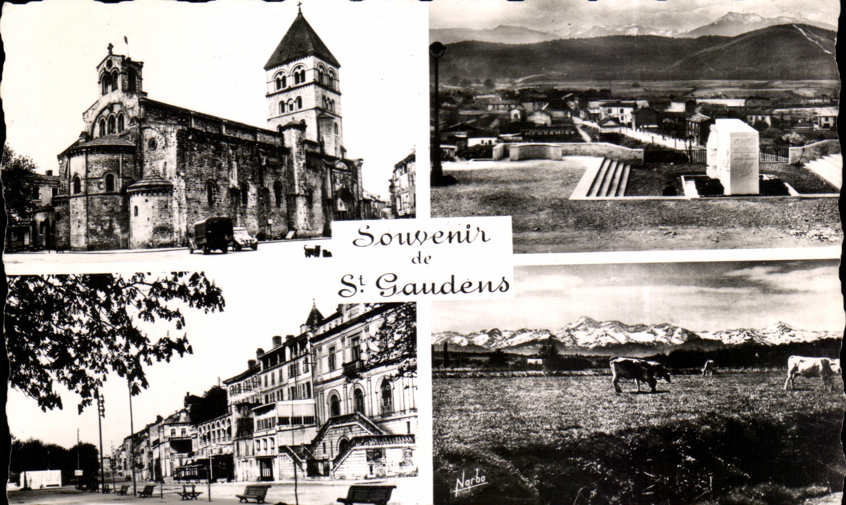 Saint-Gaudens — Souvenir de S. Gaudens — éditeur Narbo, n° de série non visible - Anverso