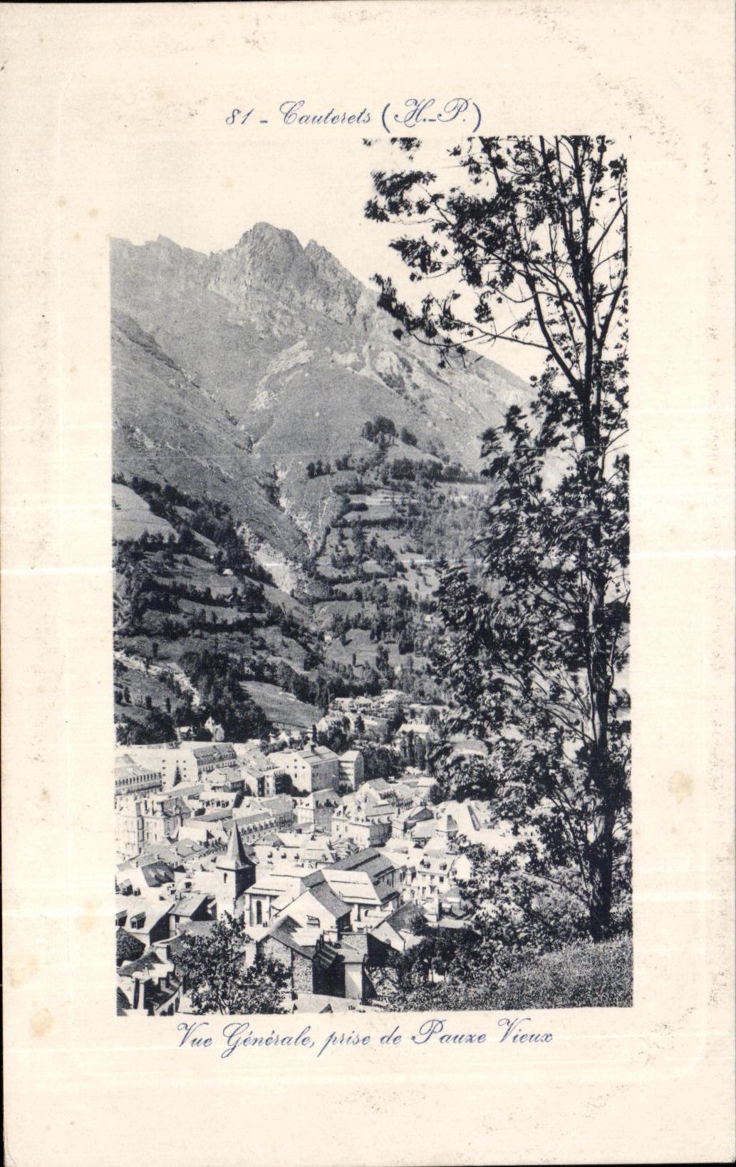 CPA Cauterets Vue generale prise de Pauze Vieux