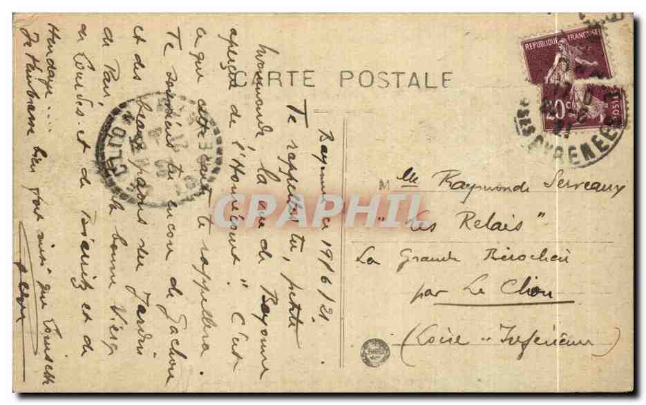 CPA Bayonne Vue d Ensemble — Verso