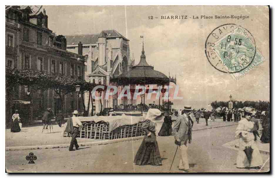 CPA Biarritz La Place Sainte Eugenie