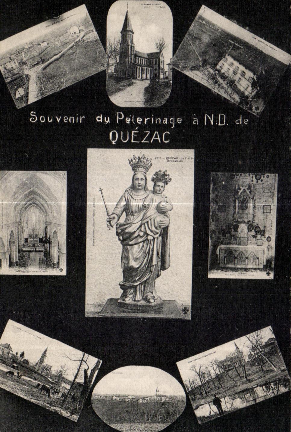 CPA Souvenir du Pelerinage a ND de Quezac