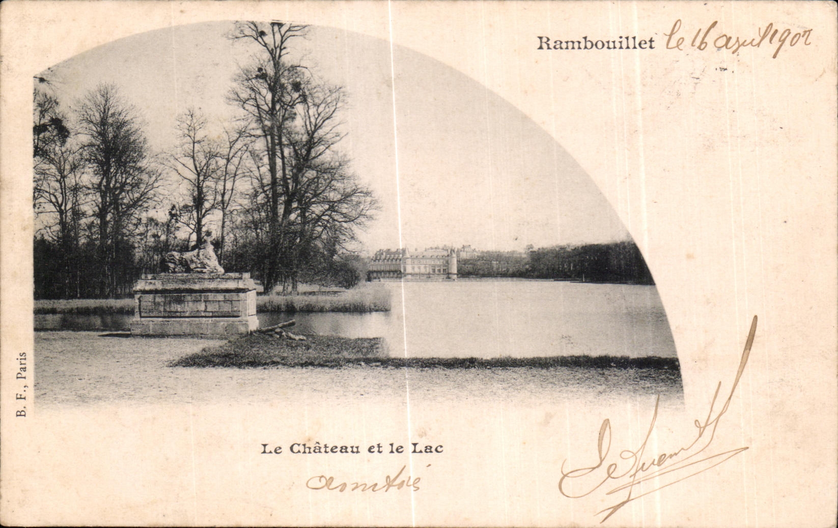 Le Château et le Lac — Rambouillet — B.F., Paris