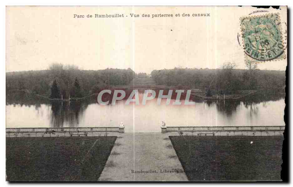 Parc de Rambouillet — Vue des parterres et des canaux — Lefranc & Cie, n° 14