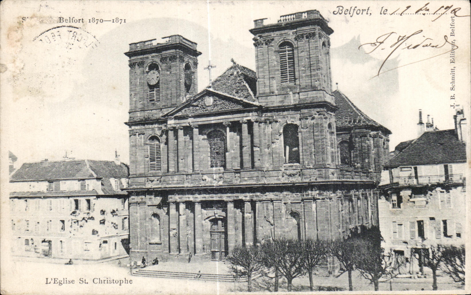 CPA Belfort L Eglise St Christophe