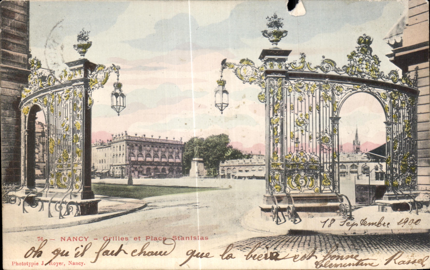CPA Nancy Grilles et Place Stanisias