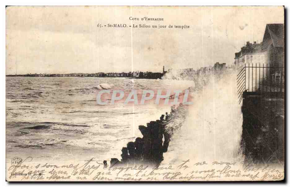 St-Malo - Le Sillon un jour de tempête — Côte d'Émeraude, n° 65
